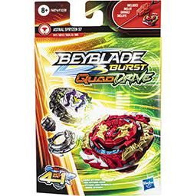 Hasbro Beyblade Burst QuadDrive, Starter Pack avec toupie Astral Spryzen S7 et Lanceur, Jouet pour Enfants, Multicolore, Taille Unique