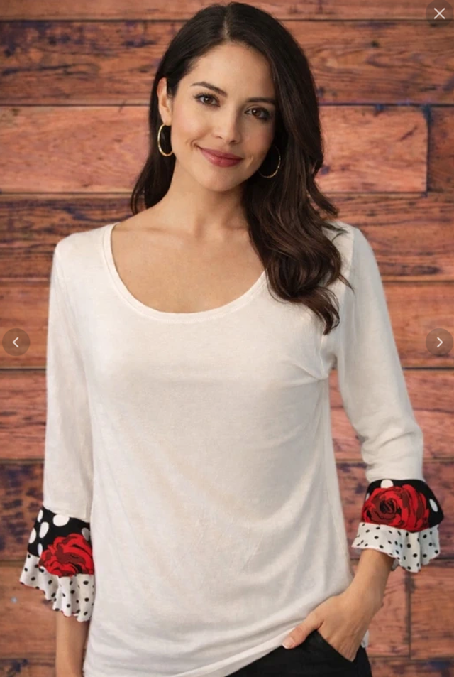 434 Taille M Top Flamenco bohème 