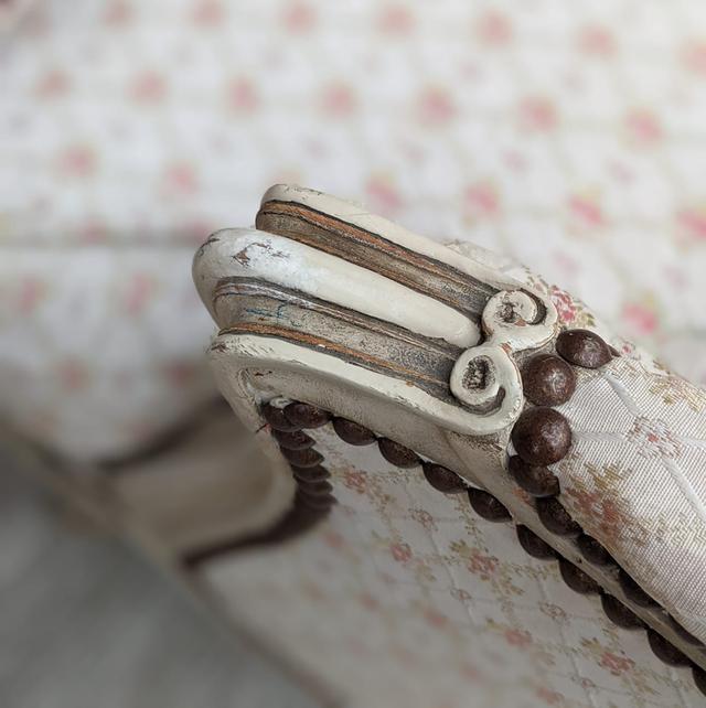 Paire de fauteuils bergère style Louis XV