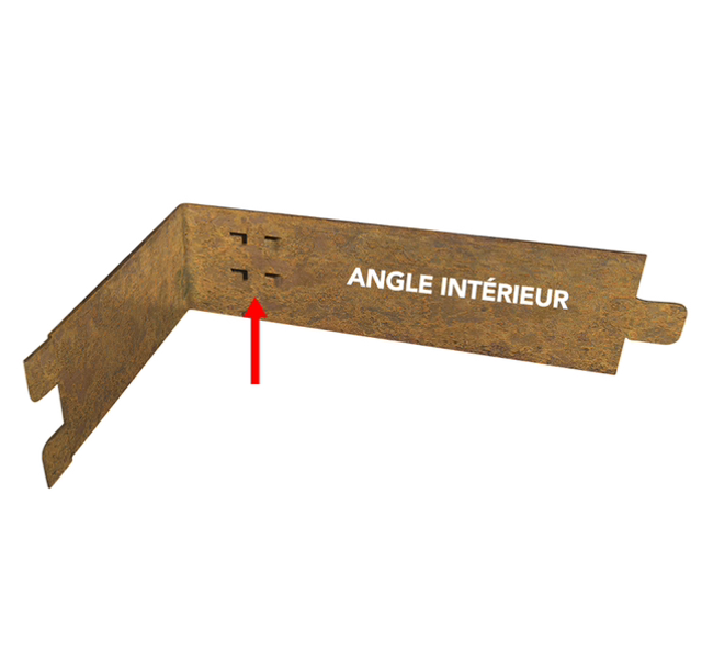 Bordure intérieur en acier corten B12 ®
