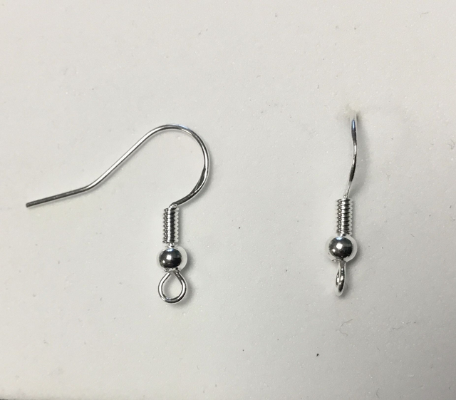 Crochets Boucles d’oreilles Argent Sphère 