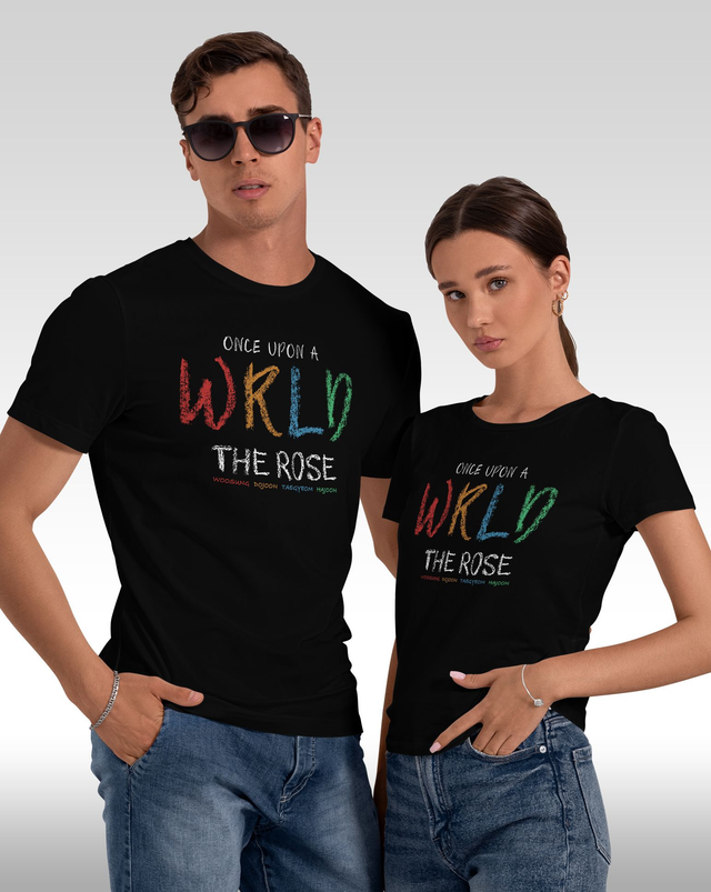 T-shirt THE ROSE WRLD chp1 - UNISEXE NOIR