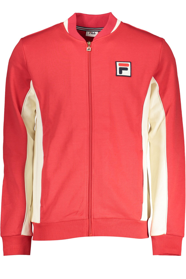FILA FELPA CON ZIP UOMO ROSSO
