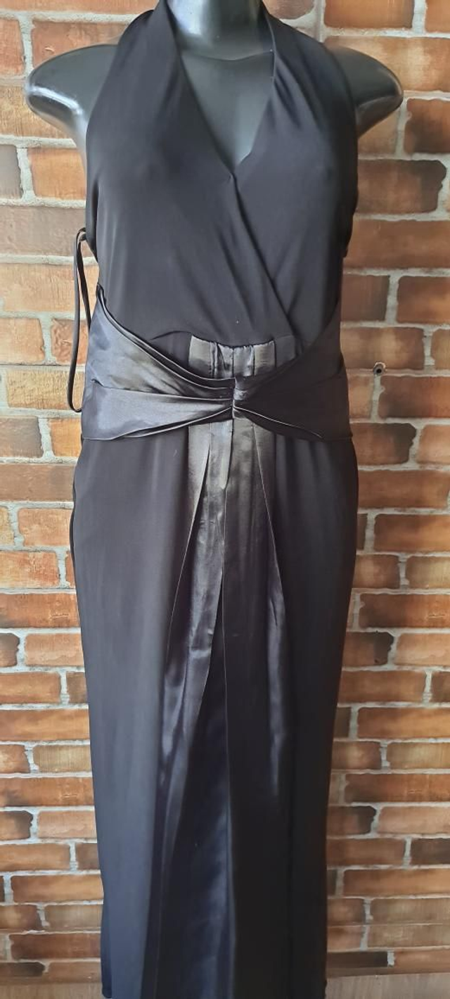 Vestido Longo Preto, Malha Fria, T/42
