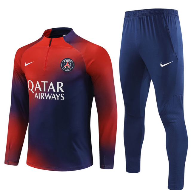 Adulte Paris Saint-Germain F.C.2023-2024 Quick Dry Casual rouge bleu 