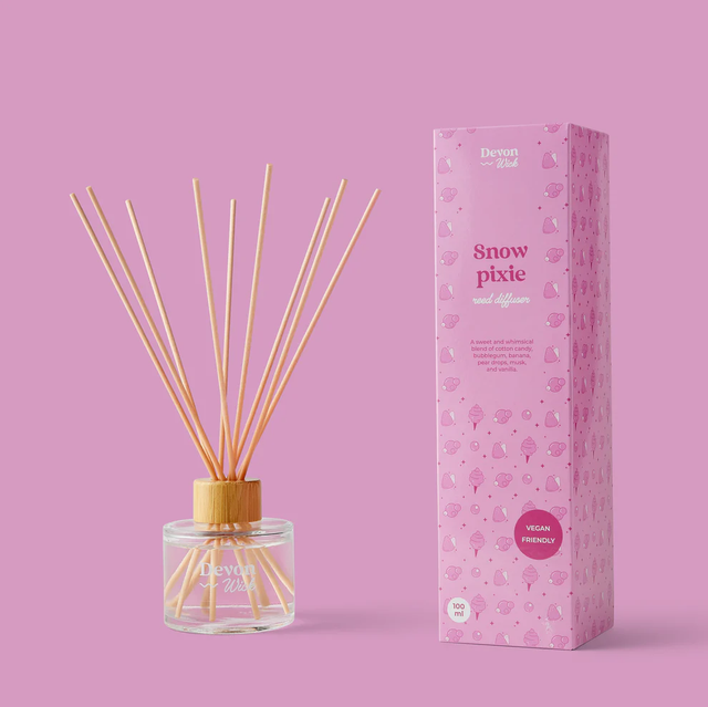 Snow Pixie Reed Diffuser Cotton Candy | Bubblegum | Pear Drops | Vanilla