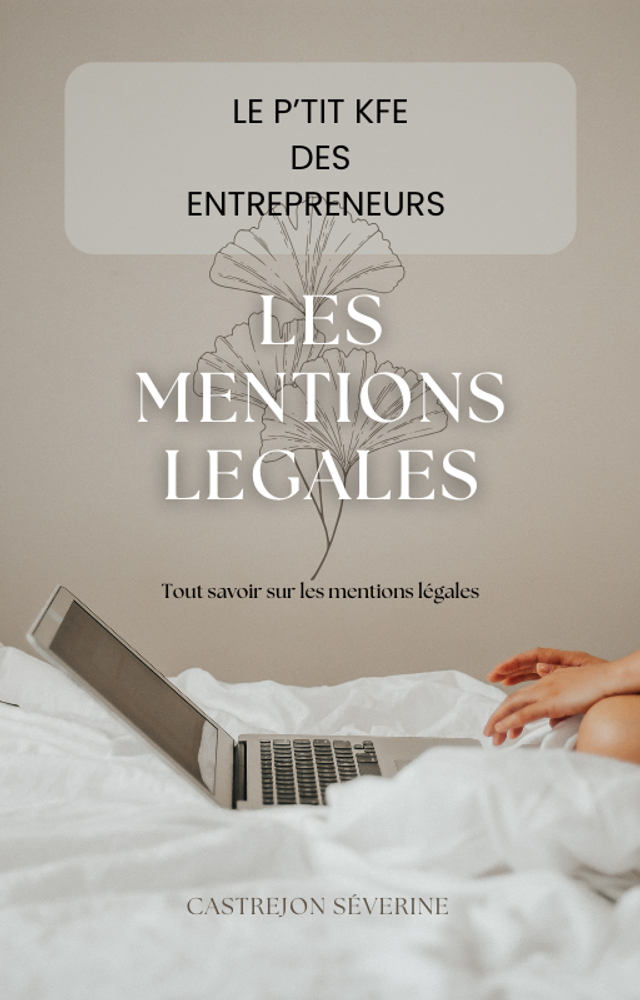 E BOOK LES MENTIONS LEGALES 