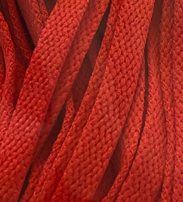 Paire de lacets 160cm ROUGE 