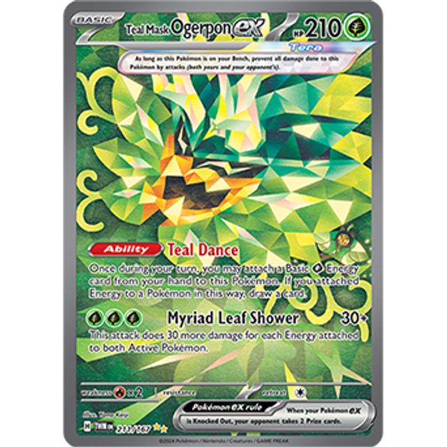 Twilight Masquerade: Teal Mask Ogerpon ex 211/167