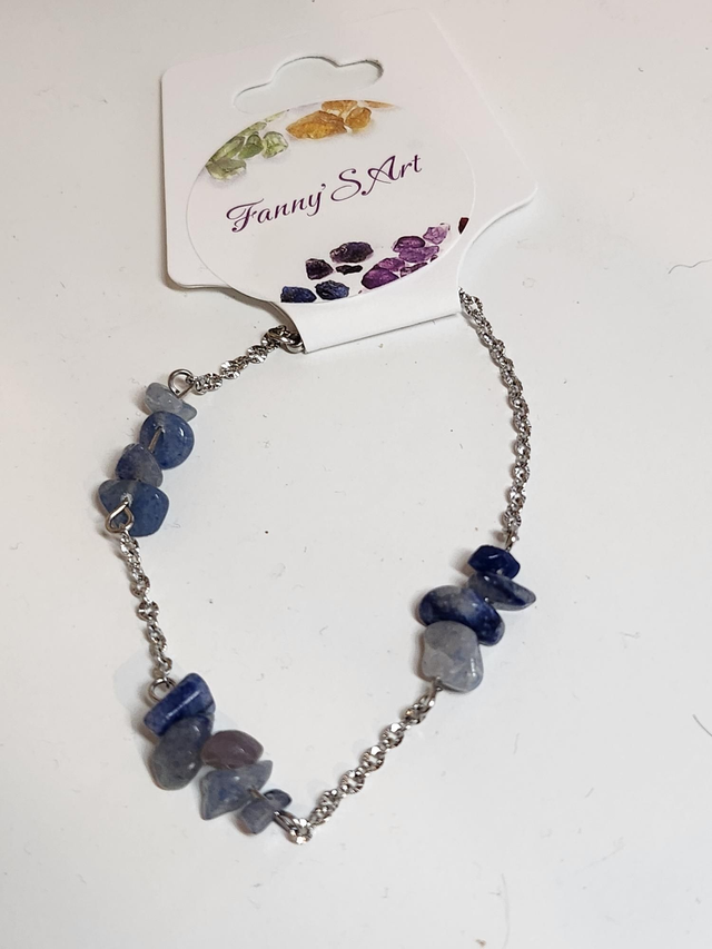 Bracelet aventurine bleu 