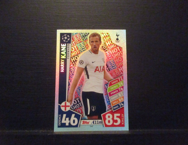 Harry Kane - UEFA Champions League Match Attax 2017/18 Original Trading Card #142