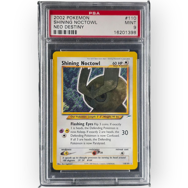 Shining Noctowl 110/105 | PSA 9 Mint | Neo Destiny | Englisch
