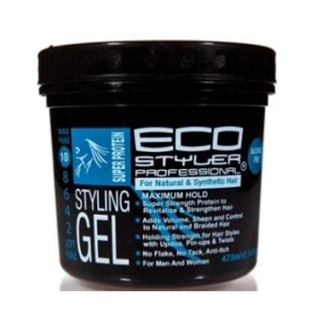 Eco Styler Styling Gel 473 ml Super Protein Jar Black