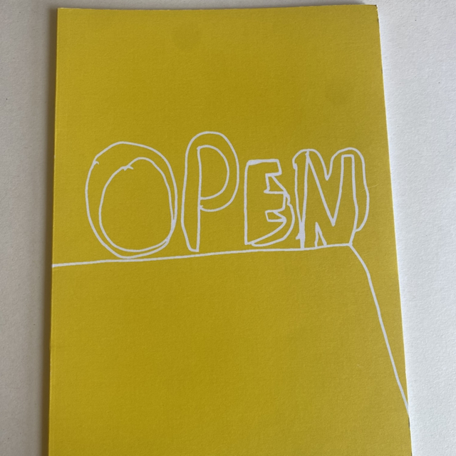 Notebook - ‘open’ A5 plain pages, cover artwork by Peter 