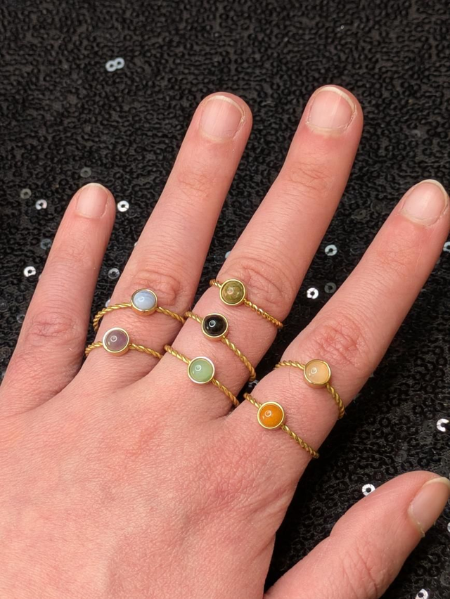 Bague pierres mini 