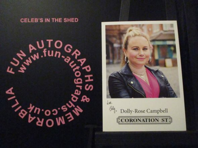 Dolly-Rose Campbell (Gemma Winter) Original Coronation Street Pre-Print Cast Card
