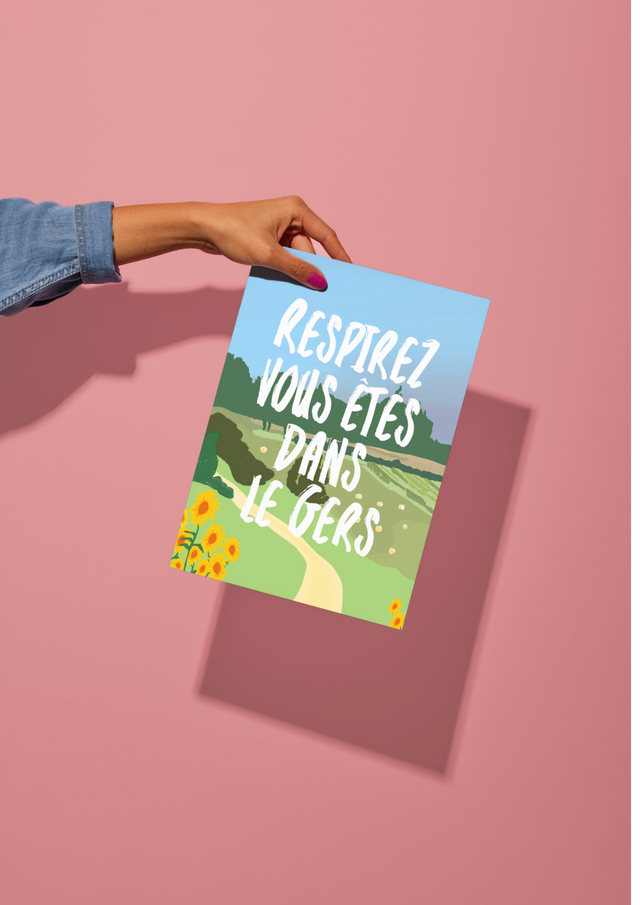 Poster Respirez vous êtes dans le Gers ! 