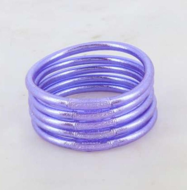 Jonc boudhiste avec mantra Lilas