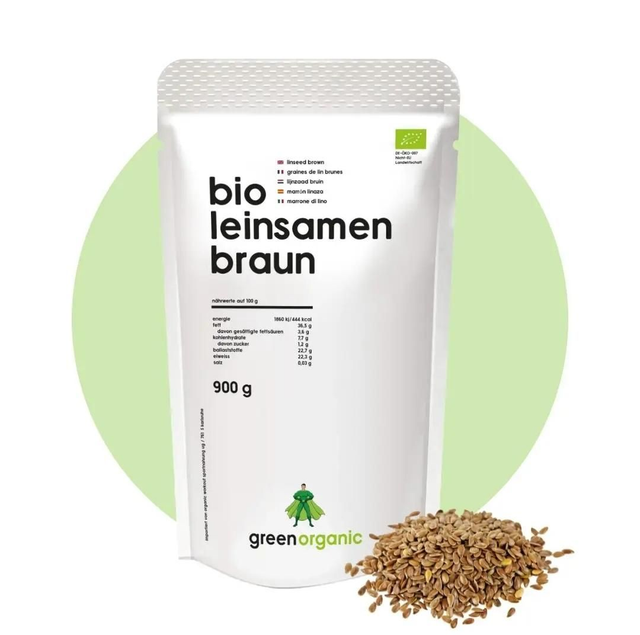 Semillas de Lino premium ecológica marrón 900g