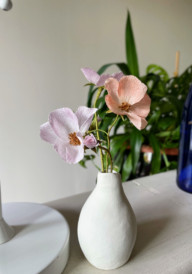 Eglantine &quot;Eléor&quot; avec son vase artisanal offert