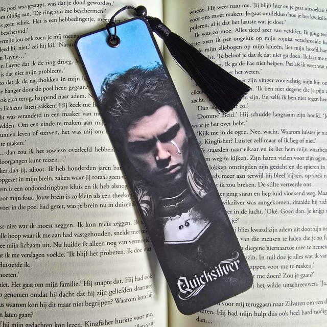 Quicksilver - Kingfisher - Luxury Bookmark with tassel
