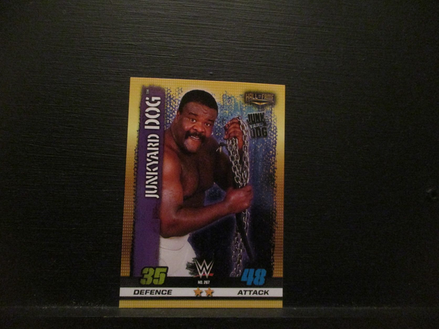 Junkyard Dog - Hall Of Fame Slam Attax 10th Edition Original Trading Card #267