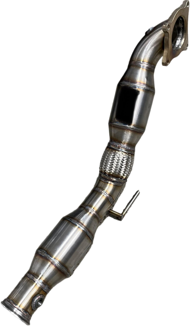 1.8/2.0 TSI/TFSI Front Downpipe EA113/ EA 888 Gen. 2 200 Zeller mit E9 Nummer Euro 4