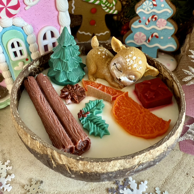 Bougie coco - Décor de Noël
