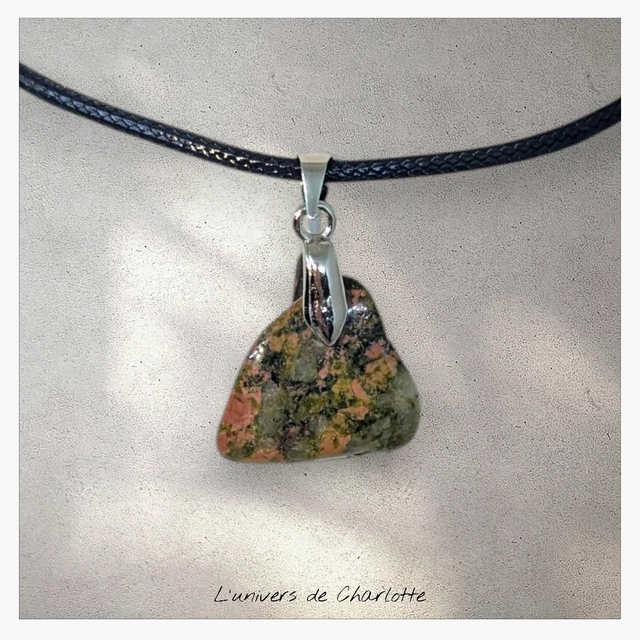 Pendentif &quot;Unakite&quot; UK-002