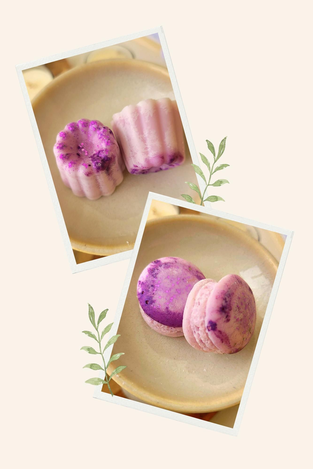 Élégance – Fondant de cire - Macaron/Mini Cannelé