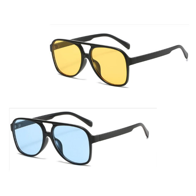 Sonnenbrille Xtra Big - Unisex Blau oder Bernstein
