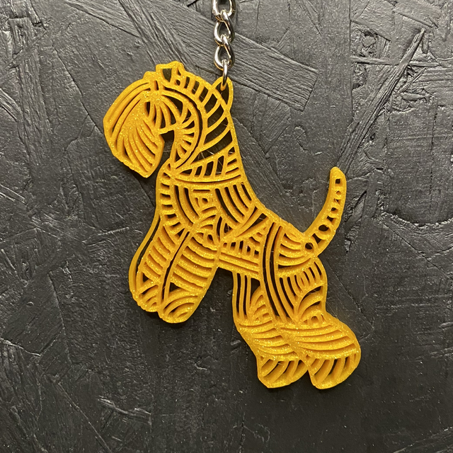 3D - Keychain Kerry Gold Sparkle