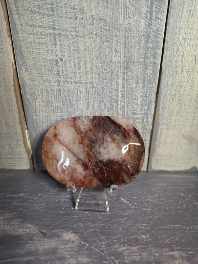 Fire Quartz Palmstone 
