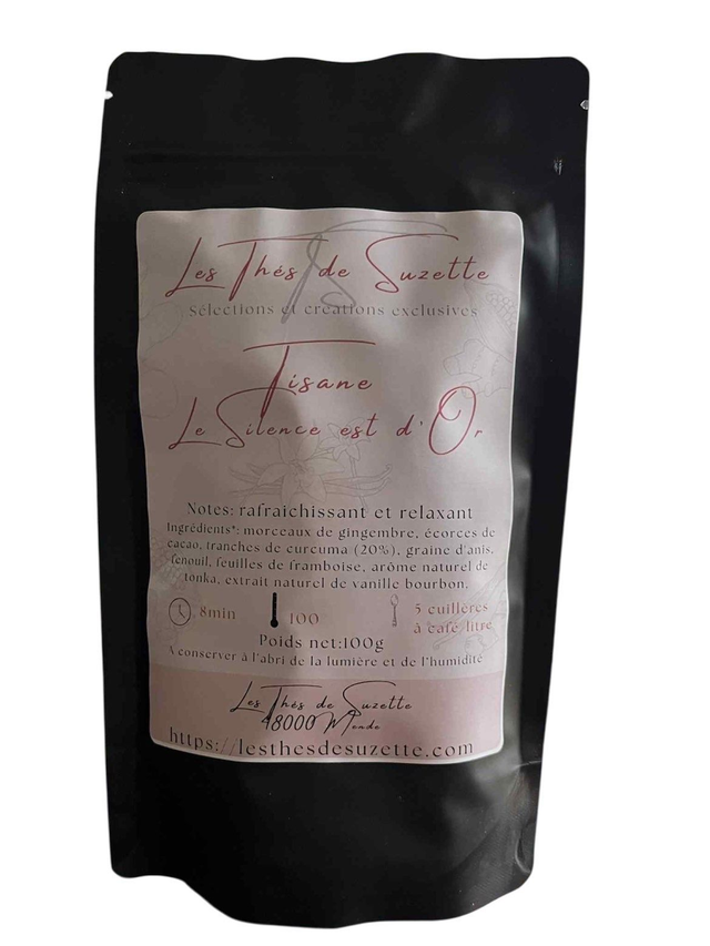 Tisane le Silence est d'or - Curcuma, vanille, tonka