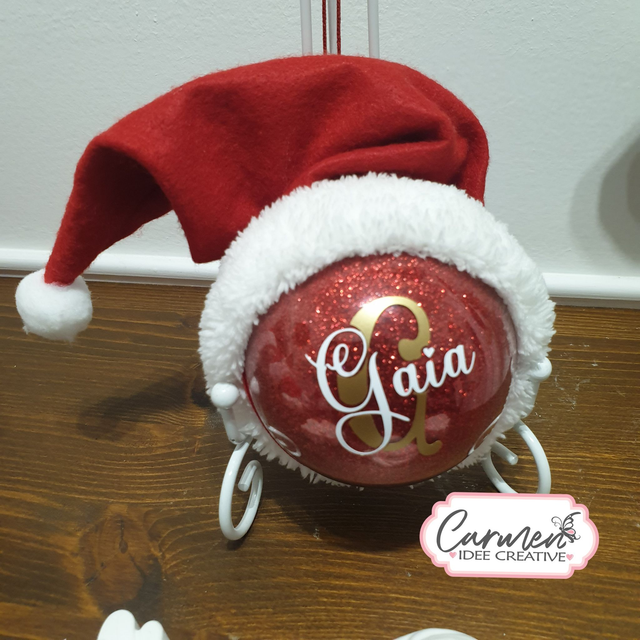 Sfere albero natale con cappello