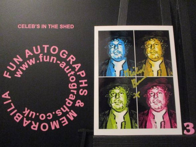 Michael Barber Authentic Autographed 6x4.5 Pop Art Limited Edition (3)