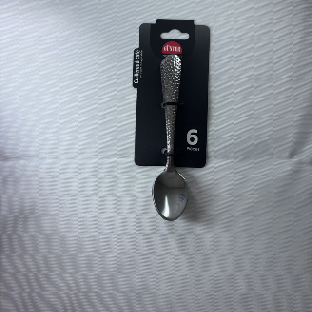 Cuillère à café  par 6 - acier inoxydable 