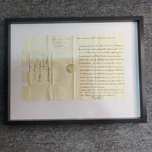 Lettre datée du 9 février 1800 à la contesse de Lestrange 