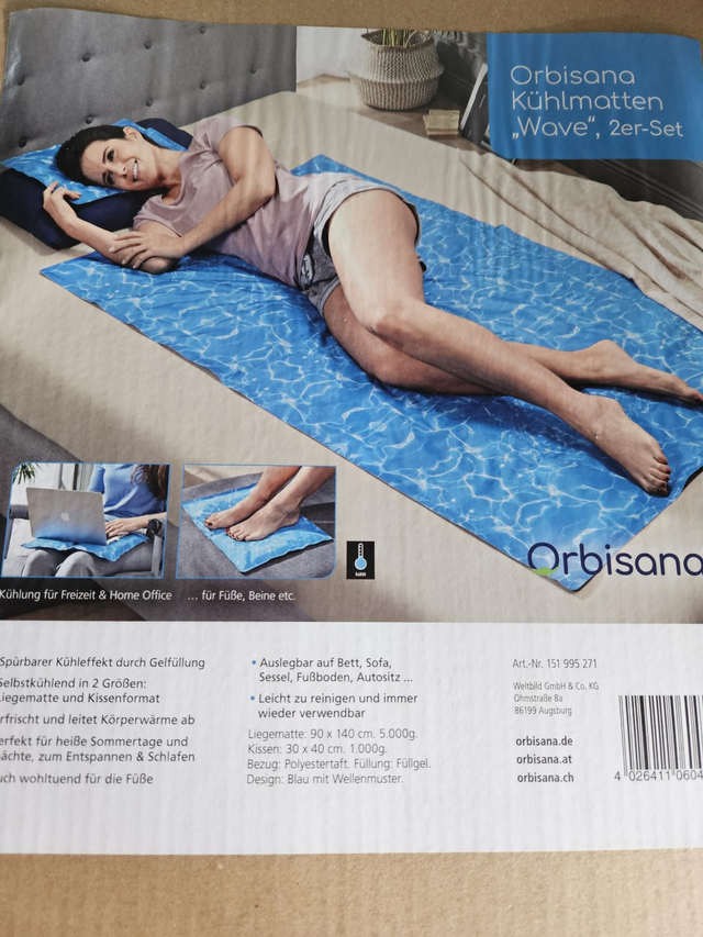 Orbisana Kühlmatten "Wave" 2er-Set 