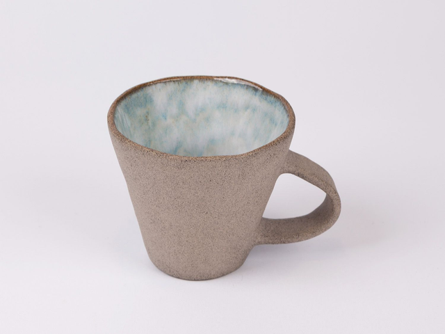 Lot Flat White Cup / Grey Clay / Sage