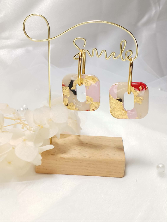 Boucles d'Oreilles "Éclat Pastel"