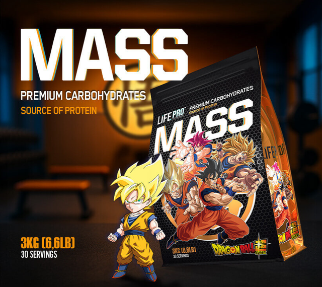 Mass Gainer Dragon Ball edition - 3KG- Life PRO