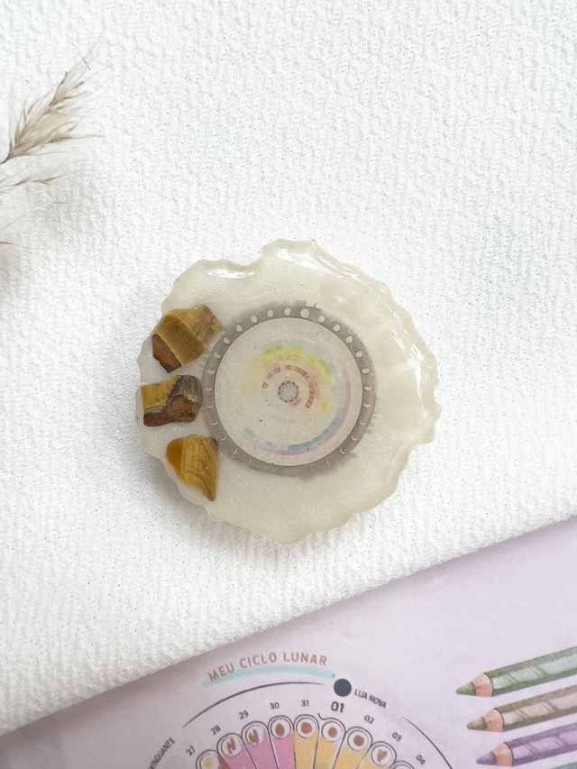 Suporte Pop pra Celular Mandala Lunar pra Força Interior e Amor Absoluto