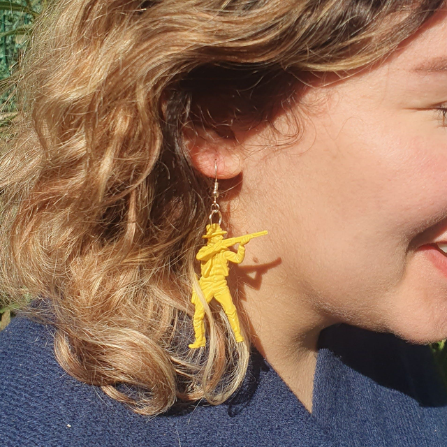 XXL VINTAGE FIGURINE EARRINGS – different colors available