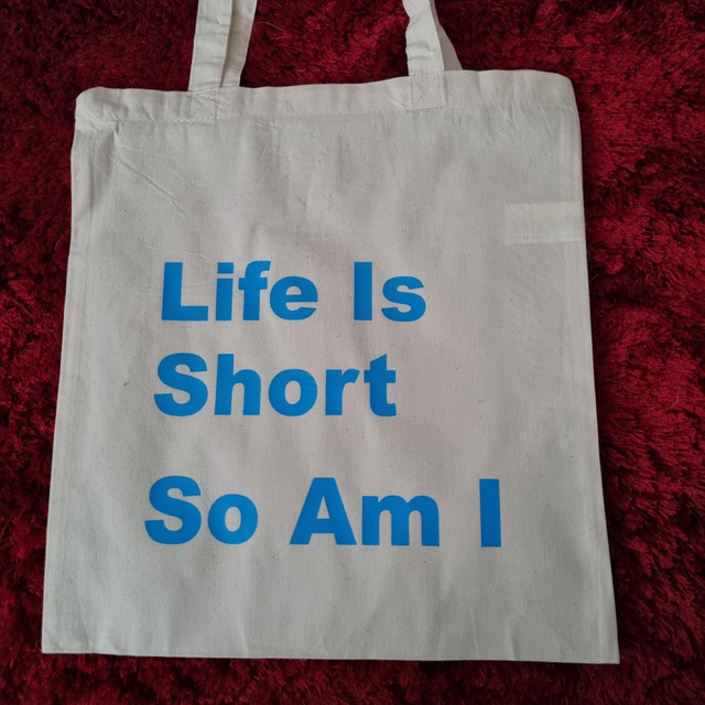 Life Is Short Tote Canvas Shopping Bag Personalised 