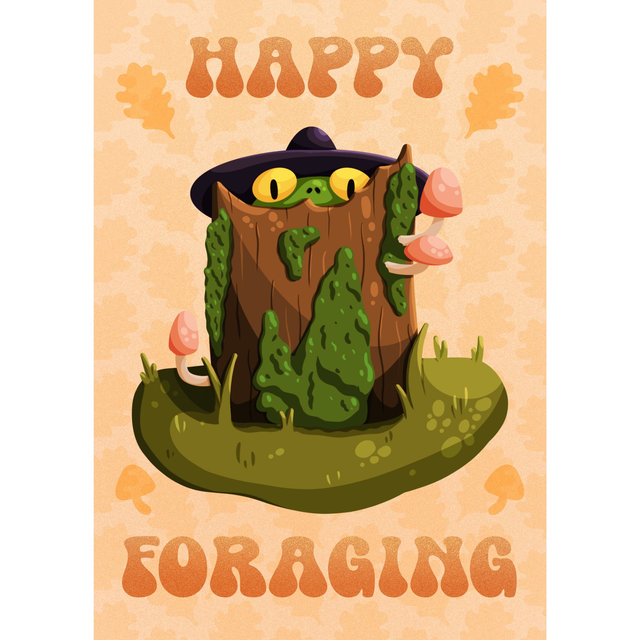 Print A5 Happy Foraging