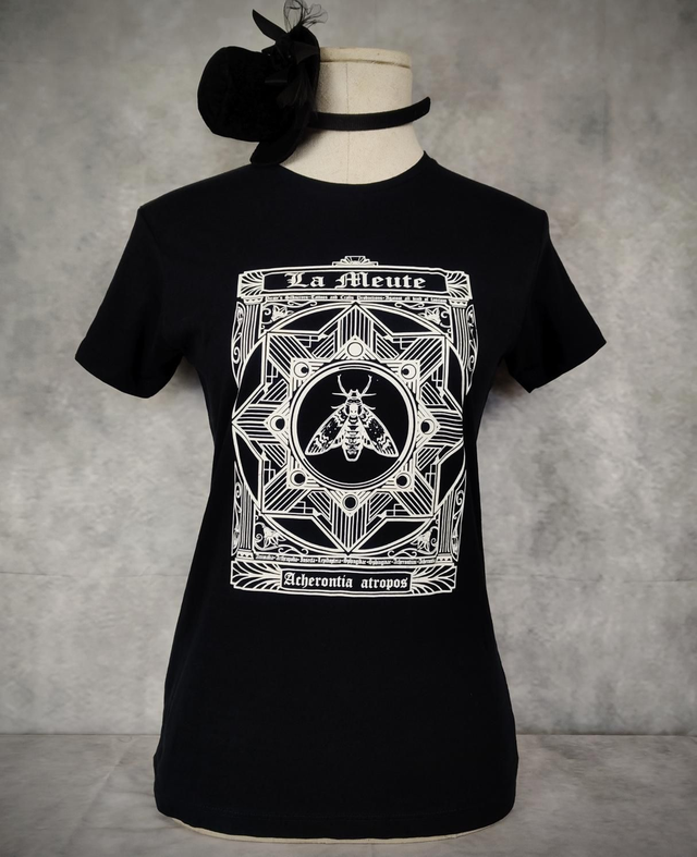 T-shirt Classic Lady "Acherontia" White