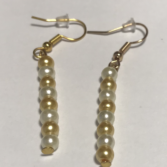 Yellow/White Earrings- YWE3747