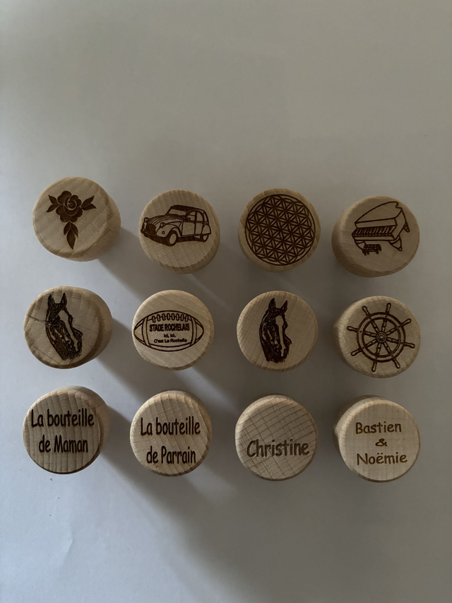 Bouchons en bois et liège 