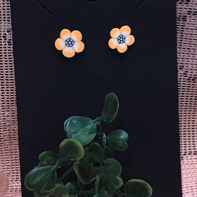 Children Non Metal Orange Earrings - CCOE01